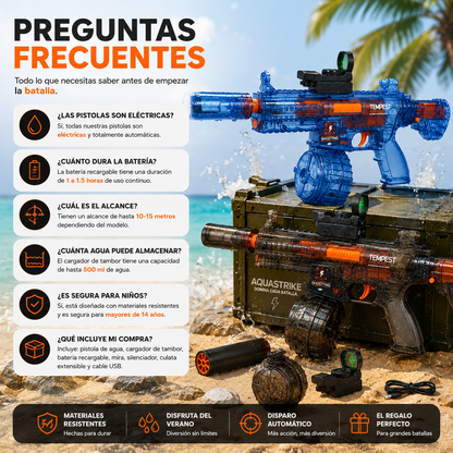 Pistola de Agua eléctrica de gran capacidad Tempest